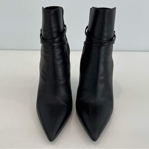 PRADA CALZATURE DONNA BLACK LEATHER BOOTS SIZE IT 37.5 / US 7.5 - Picture 11 of 17